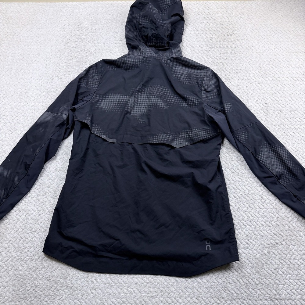 Womens ON Cloud Running Weather Jacket size XL Packable Lightweight Black - Picture 10 of 12